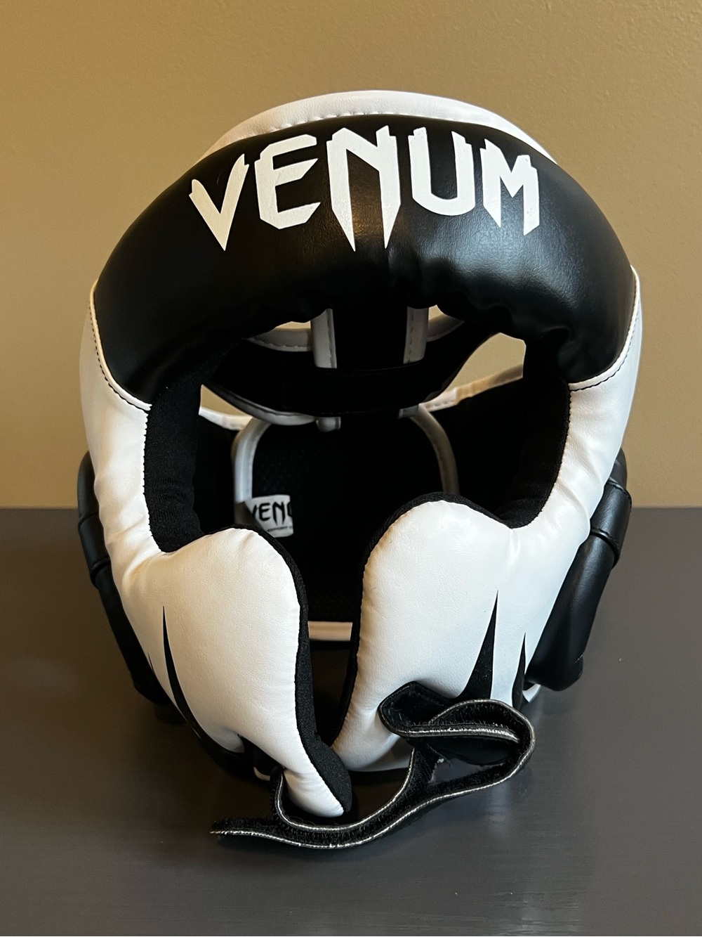 Venum Men’s Black and White Headgear